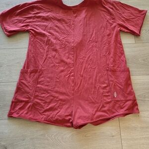 FP Movement by Free People Red Short Sleeve Romper